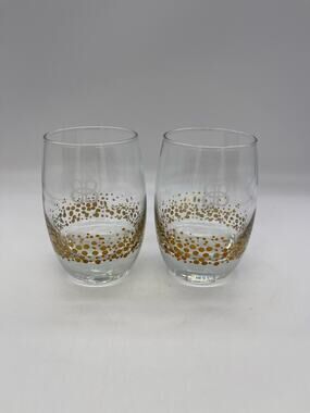 Baileys Gold Dots Drinking Glasses Set of 2